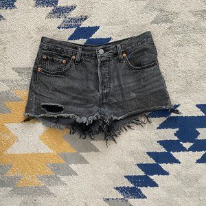 Black Levi Denim Shorts